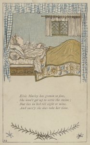 Elsie Marley on kasvanut niin hienoksi (väri litho)
