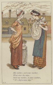 Äitini ja äitisi (väri lito) tekijältä Kate (after) Greenaway