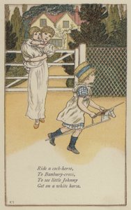 Ratsasta kukkohevosella (väri litho)