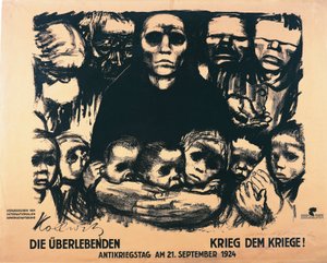 Sodanvastaisen päivän juliste tekijältä Käthe Kollwitz