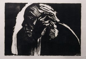 omakuva; Omakuva, 1924 tekijältä Käthe Kollwitz