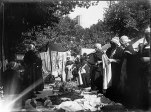 Concarneau, Bretagne, Ranska, 20.8.1913 (b/w kuva)