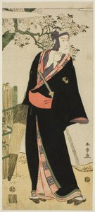 Näyttelijä Ichikawa Komazô II (Sukeroku) tekijältä Katsukawa Shun