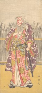 Ichikawa-linjan tuntematon näyttelijä Hige no Ikyun roolissa, n. 1795. tekijältä Katsukawa Shun