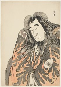 Näyttelijä Onoe Matsusuke I eläköityneenä keisari Sutokuna... tekijältä Katsukawa Shunkо̄