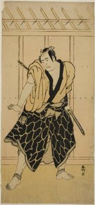 Näyttelijä Sawamura Sojuro III roolissa Soga no Dozaburo () tekijältä Katsukawa Shunkо̄