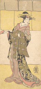 Segawa Line Tomisaburon näyttelijä kurtisaanina, n. 1790. tekijältä Katsukawa Shunko