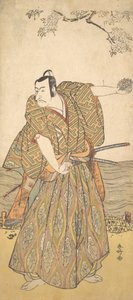 Viides Ichikawa Danjuro samuraina, n. 1780-85. tekijältä Katsukawa Shunko