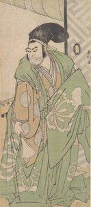 Ensimmäinen Nakamura Nakazo Ko no Moronaon roolissa, kesäkuu 1786. tekijältä Katsukawa Shunko