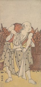 Toinen Nakamura Sukegoro vanhana miehenä, n. 1788. tekijältä Katsukawa Shunko