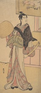 Kolmas Sawamura Sojuro Shirai Gonpachin roolissa, 2. kuukausi, tekijältä Katsukawa Shunko