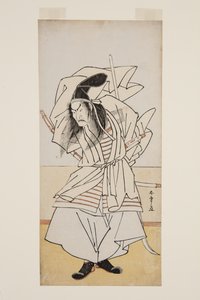 Akter Ichikao Dangar? VS Tomomori (Black Woodblock Print) tekijältä Katsukawa Shunsho
