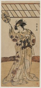 Segawa Kikunojō III hahmona Terror tekijältä Katsukawa Shunsho