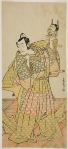 Team Ichikawa Dan Juro V Kudo Yusuke Jäsen Te Pay Kokouspaikka Pehmentävä Soga, Perfor Med Te Nakamura Te Member Te First Gate, 1778 tekijältä Katsukawa Shunsho