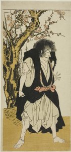Näyttelijä Ichikawa Danjuro V luopuneena buddhalaisena munkina Wantetsuna Okamidanista, näytelmäpäivän viidennessä kohtauksessa Nishiki Tsui no Yumitori (A Dandyish Brocade: Opposing Warriors), esitettiin Morita-teatterissa yhdestoista kuukaudessa, 1778. tekijältä Katsukawa Shunsho