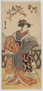 Näyttelijä Iwai Hanshiro IV, Edo-kausi, 1780-luvun loppu (värillinen puupalikkaprintti) tekijältä Katsukawa Shunsho