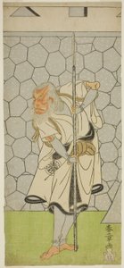Tee Ac ja r Ogi Matsumoto Good As Kikuchi Hyogo Nari Kage Jäsen Te Pay Revenge Chuko Kagami, esiintyy Te Nakamura Te r Member Te xth Gate th, 1770 tekijältä Katsukawa Shunsho