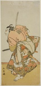Näyttelijä Nakamura Nakazo I Chinzei Hachiro Tametomona näytelmässä Hana-zumo Genji Hiiki, esitettiin Nakamura-teatterissa yhdestoista kuukaudessa, 1775 tekijältä Katsukawa Shunsho