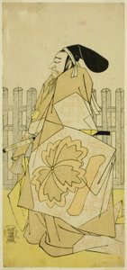Näyttelijä Nakayama Kojuro VI Ko no Moronaona näytelmässä Kanadehon Chushingura, joka esitettiin Nakamura-teatterissa viidennessä kuussa, tekijältä Katsukawa Shunsho