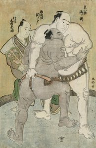 Painiottelu itäisen ryhmän Komosubin Uzugafuchi Kan