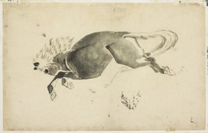 Juokseva hevonen, n. 1815-1849 (muste paperille)