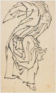 Sambaso-tanssija, 1700-luvun loppu - 1800-luvun alku. tekijältä Katsushika Hokusai