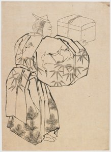 Tuomioistuimen sanansaattaja, 1700-luvun loppu - 1800-luvun alku. tekijältä Katsushika Hokusai