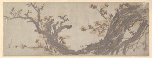 Kukassa oleva ikivanha luumupuu tekijältä Katsushika Hokusai