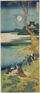 Ariwara no Narihira, sarjasta A True Mirror of Chinese and Japanese Poems tekijältä Katsushika Hokusai