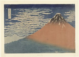 Selkeää säätä ja etelätuulta tekijältä Katsushika Hokusai