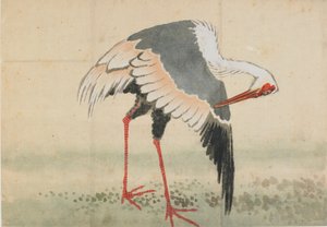 Nosturi, Edo-kausi, 1700-luvun loppu - 1800-luvun alku. tekijältä Katsushika Hokusai