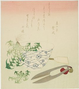 Voikukkia uudenvuoden tekijältä Katsushika Hokusai
