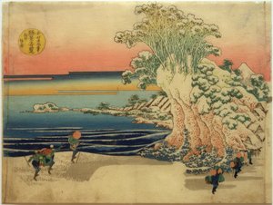 Sodegauran rannikkokaistale Sagamin maakunnassa tekijältä Katsushika Hokusai