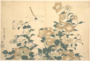 Sudenkorento ja kellokukka tekijältä Katsushika Hokusai