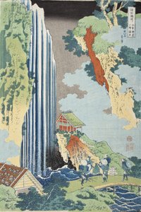 Ono-putoukset Kisokaidō-tiellä tekijältä Katsushika Hokusai