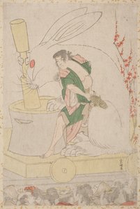 Festivaalikelluke kanin vuodelle tekijältä Katsushika Hokusai