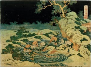 Kalastus soihtujen kanssa Kai Province tekijältä Katsushika Hokusai