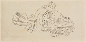 Kalamyyjä tekijältä Katsushika Hokusai