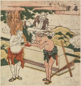 Fujisawa, c. 1804 tekijältä Katsushika Hokusai