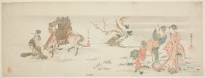 Yrttien kerääminen tekijältä Katsushika Hokusai