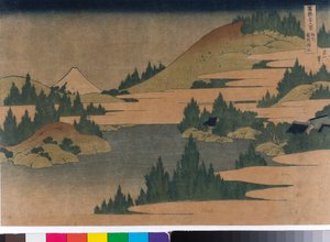 Hakone-järvi Sagamin prefektuurissa tekijältä Katsushika Hokusai