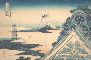 Honganji Asakusassa Edo Totossa Asakusa Honganji, sarjasta Thirty-six View..., ca. 1830-32. tekijältä Katsushika Hokusai