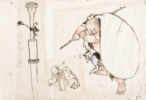 Hotei, 1800-luvun ensimmäinen neljännes. tekijältä Katsushika Hokusai