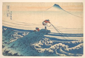 Kajikazawa Kain maakunnassa (Kōshū Kajikazawa), sarjasta ”Fuji-vuoren 36 näkymää” (Fugaku sanjūrokkei) tekijältä Katsushika Hokusai