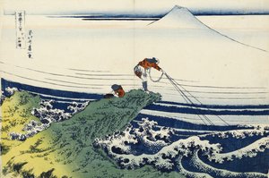 Kajikazawa Kain maakunnassa, sarjasta "Kolmekymmentäkuusi näkymää Fuji-vuorelle" tekijältä Katsushika Hokusai