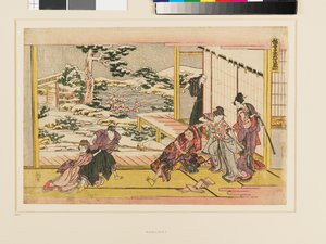 Kanadehon Chūshingura Act IX tekijältä Katsushika Hokusai