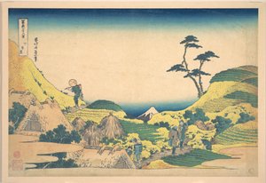 Ala-Meguro (Shimo Meguro), teoksesta ”36 näkymää Fuji-vuorelta” (Fugaku sanjūrokkei) tekijältä Katsushika Hokusai