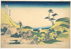 Ala-Meguro (Shimo Meguro), teoksesta ”36 näkymää Fuji-vuorelta” (Fugaku sanjūrokkei) tekijältä Katsushika Hokusai