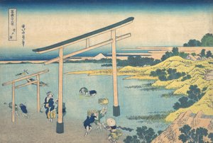 Noboto Bay Noboto no ura, sarjasta Thirty Six Views of Mount Fuji Fugaku ..., ca. 1830-32. tekijältä Katsushika Hokusai