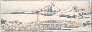 Okazaki, sarjasta Fifty-three Posts of Spring Pleasures tekijältä Katsushika Hokusai